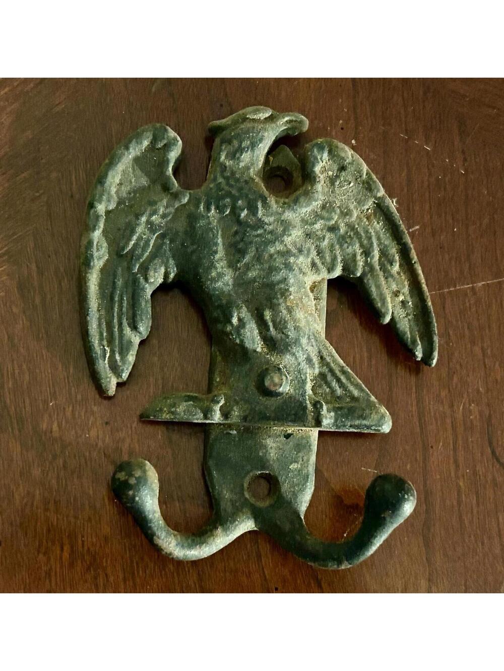 Vintage Patriotic American Eagle Cast Iron Wall/Coat Hook